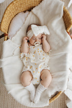 Load image into Gallery viewer, Lemon Bee Shoulder Tie Romper