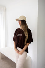 Load image into Gallery viewer, Ladies 'Favourite Days' Tee (Espresso) and Knit Pants (Vanilla Latte) Bundle