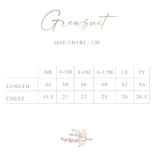 Load image into Gallery viewer, Long Sleeve Bamboo Growsuit - Theodore Bear - PRE ORDER DISPATCH OCTOBER