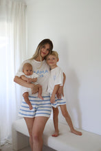 Load image into Gallery viewer, 'Mama Club' Tee and Knit Shorts Bundle - White & Blue