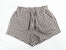 Load image into Gallery viewer, Ladies Cocoa Gingham Shorts