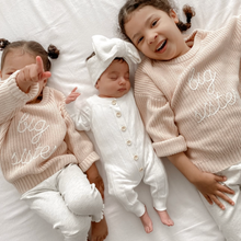Load image into Gallery viewer, 'Big Sister' Mini Knit Sweater - Pink Lemonade