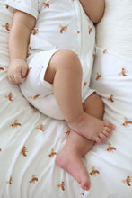 Load image into Gallery viewer, Short Sleeve Bamboo Growsuit & Beanie Bundle - Honey Bee