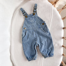 Load image into Gallery viewer, 'Little Love Club' Vintage Blue Denim Overall Bundle