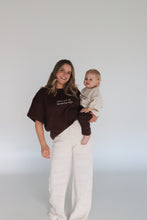 Load image into Gallery viewer, Ladies 'Favourite Days' Tee (Espresso) and Knit Pants (Vanilla Latte) Bundle