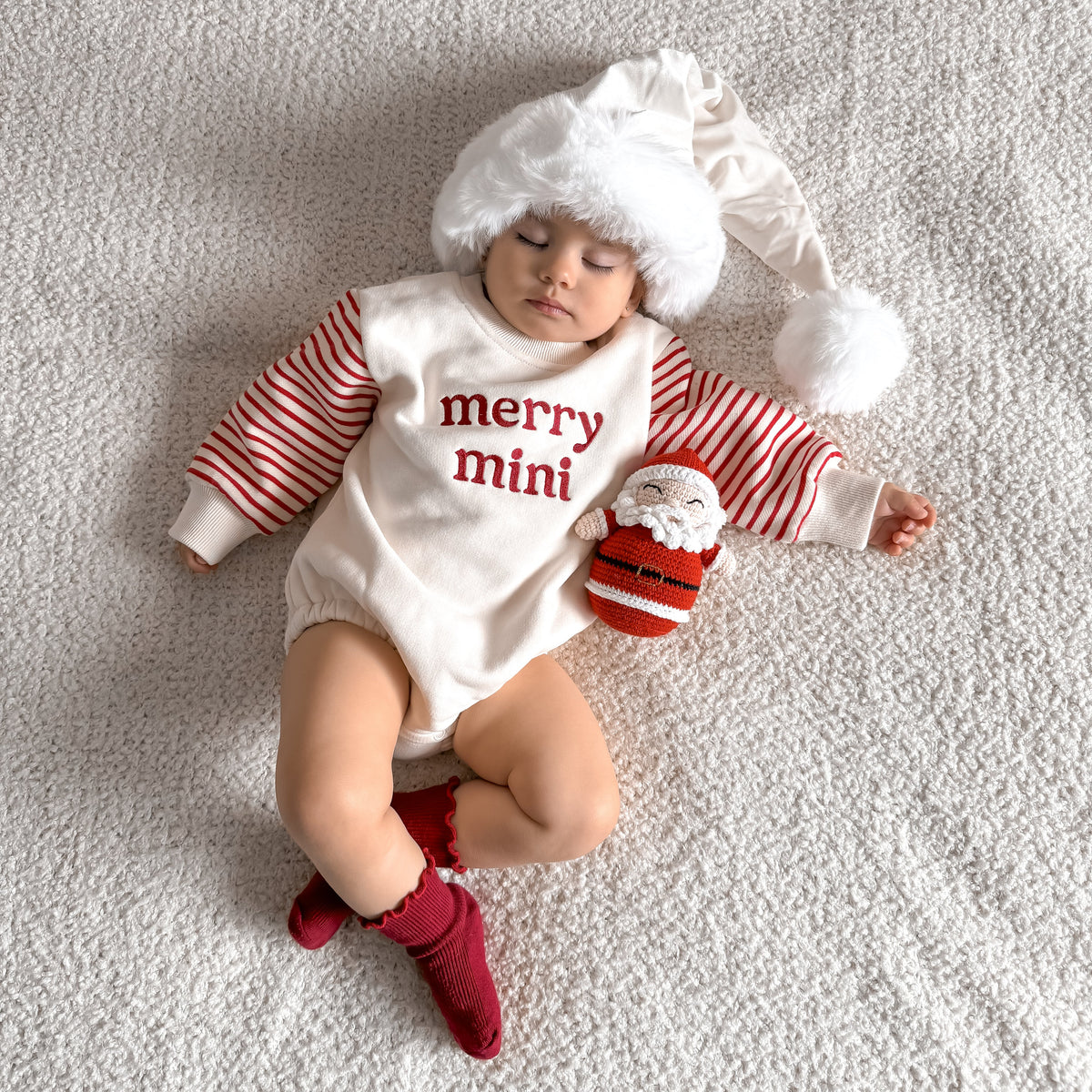 'Merry Mini' Long Sleeve Bubble Romper - PRE ORDER - Est. Dispatch October