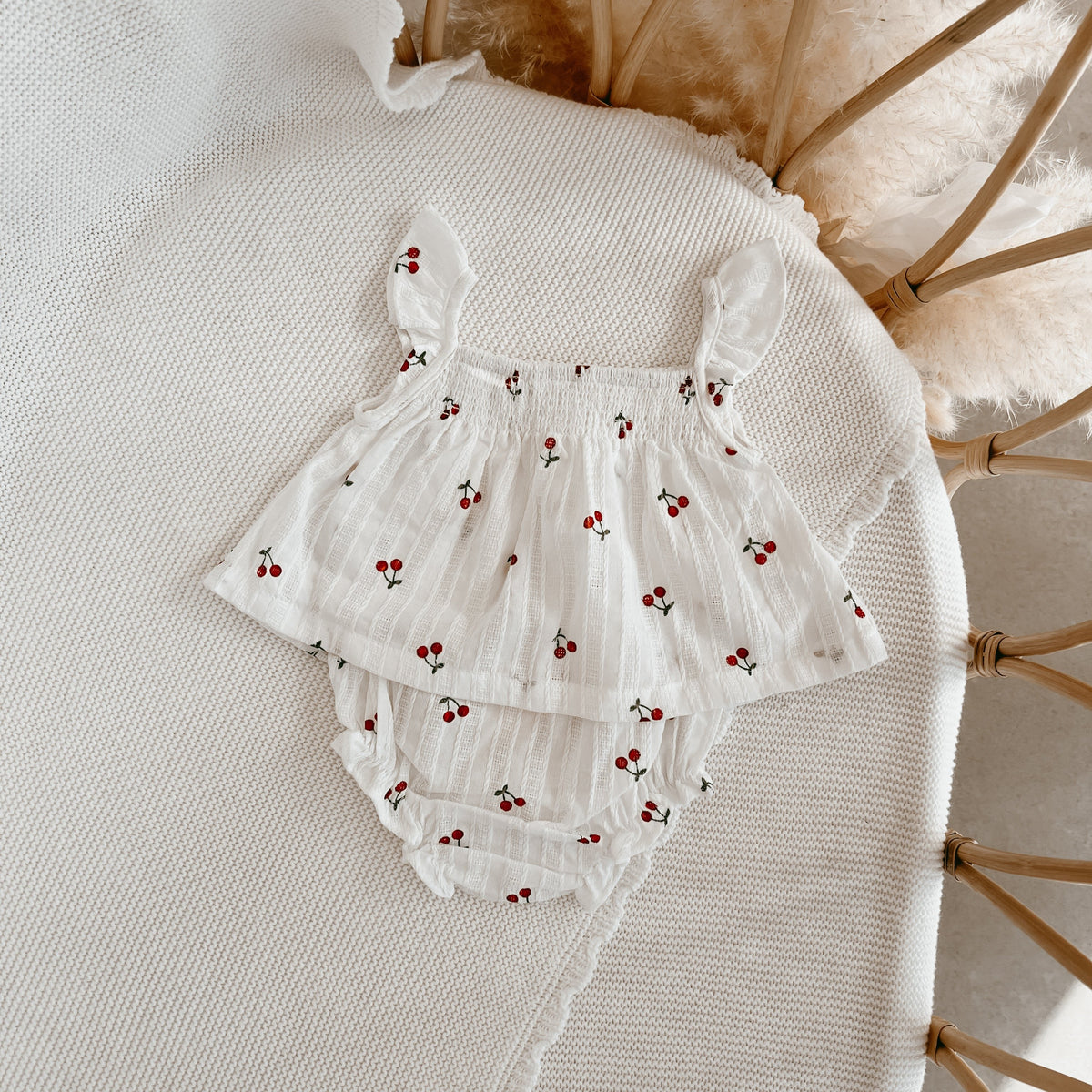 Cherry Romper – Blossom and Pear