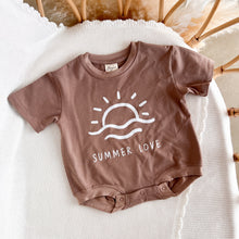 Load image into Gallery viewer, Chocolate 'Summer Love' Slouch Romper