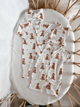 Load image into Gallery viewer, Long Sleeve Bamboo Growsuit - Theodore Bear - PRE ORDER DISPATCH OCTOBER