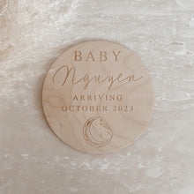Load image into Gallery viewer, Custom Wooden Pregnancy Announcement Plaque - 15cm