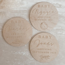 Load image into Gallery viewer, Custom Wooden Pregnancy Announcement Plaque - 15cm