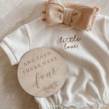 Load image into Gallery viewer, 'And then there were...' Etched Wooden Announcement Plaque - 15cm