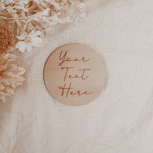 Load image into Gallery viewer, Custom Etched Wooden Milestone Plaques