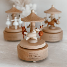 Load image into Gallery viewer, Heirloom Wooden Musical Carousel - Horse