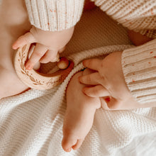 Load image into Gallery viewer, Personalised Wooden Moon Rattle