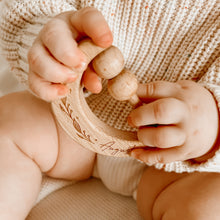 Load image into Gallery viewer, Personalised Wooden Moon Rattle