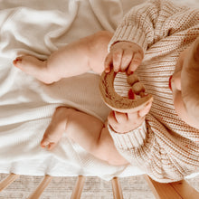 Load image into Gallery viewer, Personalised Wooden Moon Rattle