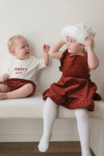 Load image into Gallery viewer, Burgundy Corduroy Christmas Dress (2024 Design)