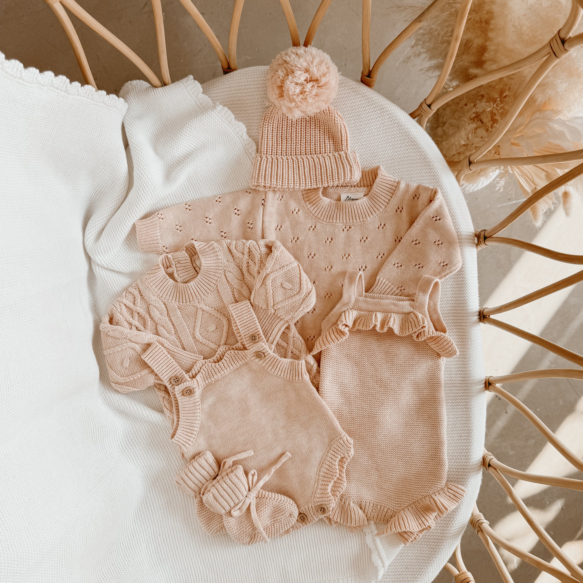Singlet Frill Knit Romper - Pink Lemonade