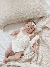 Load image into Gallery viewer, Daisy Broderie Romper