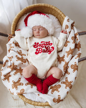Load image into Gallery viewer, Vintage &#39;Santa Baby&#39; Long Sleeve Bubble Romper