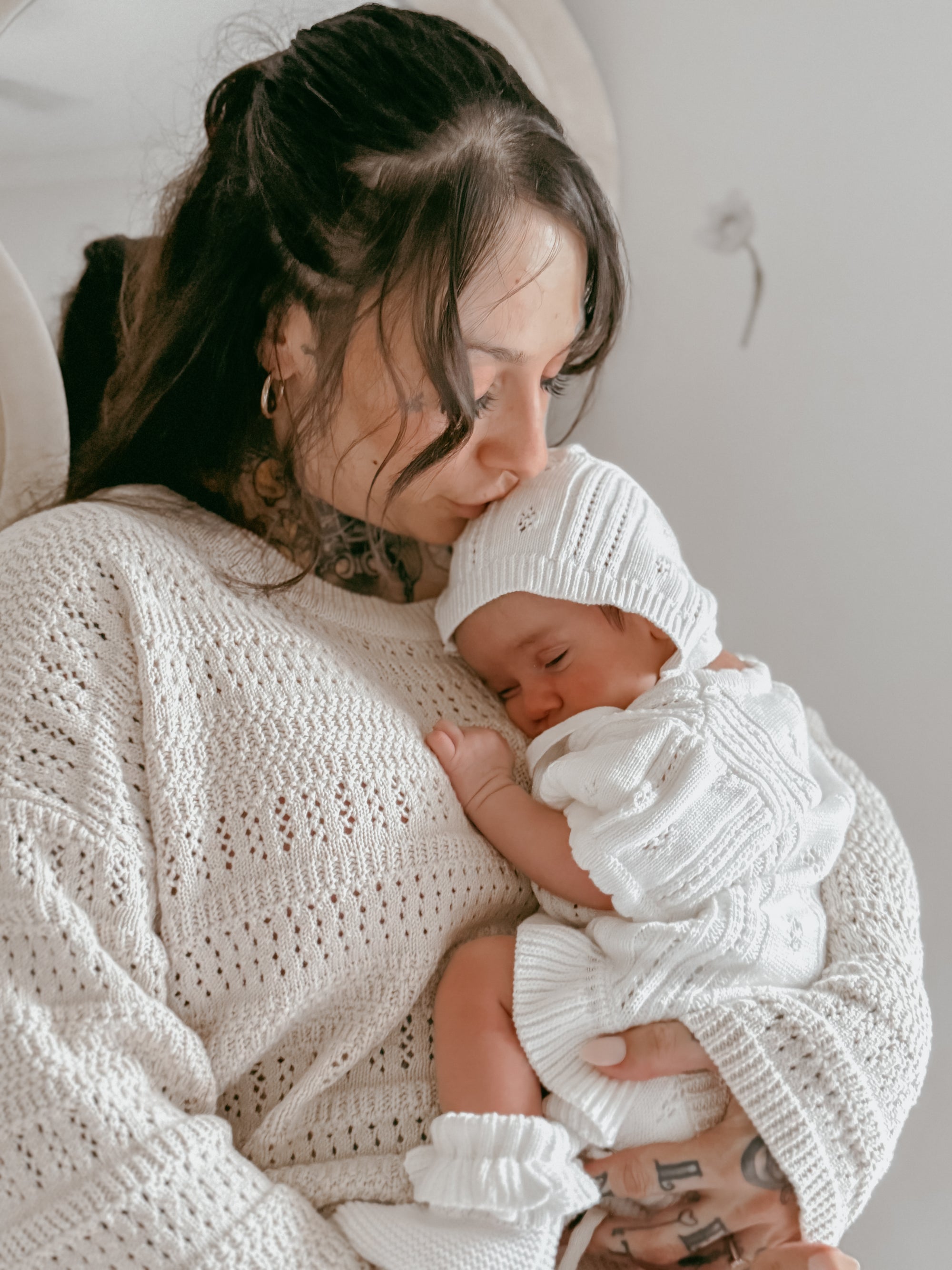 Margot Knit Romper - Milk