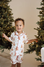 Load image into Gallery viewer, Kids Christmas PJs - Short Sleeve - Theodore Bear