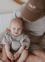 Load image into Gallery viewer, &#39;Mini Club&#39; Short Sleeve Romper - Sea Salt