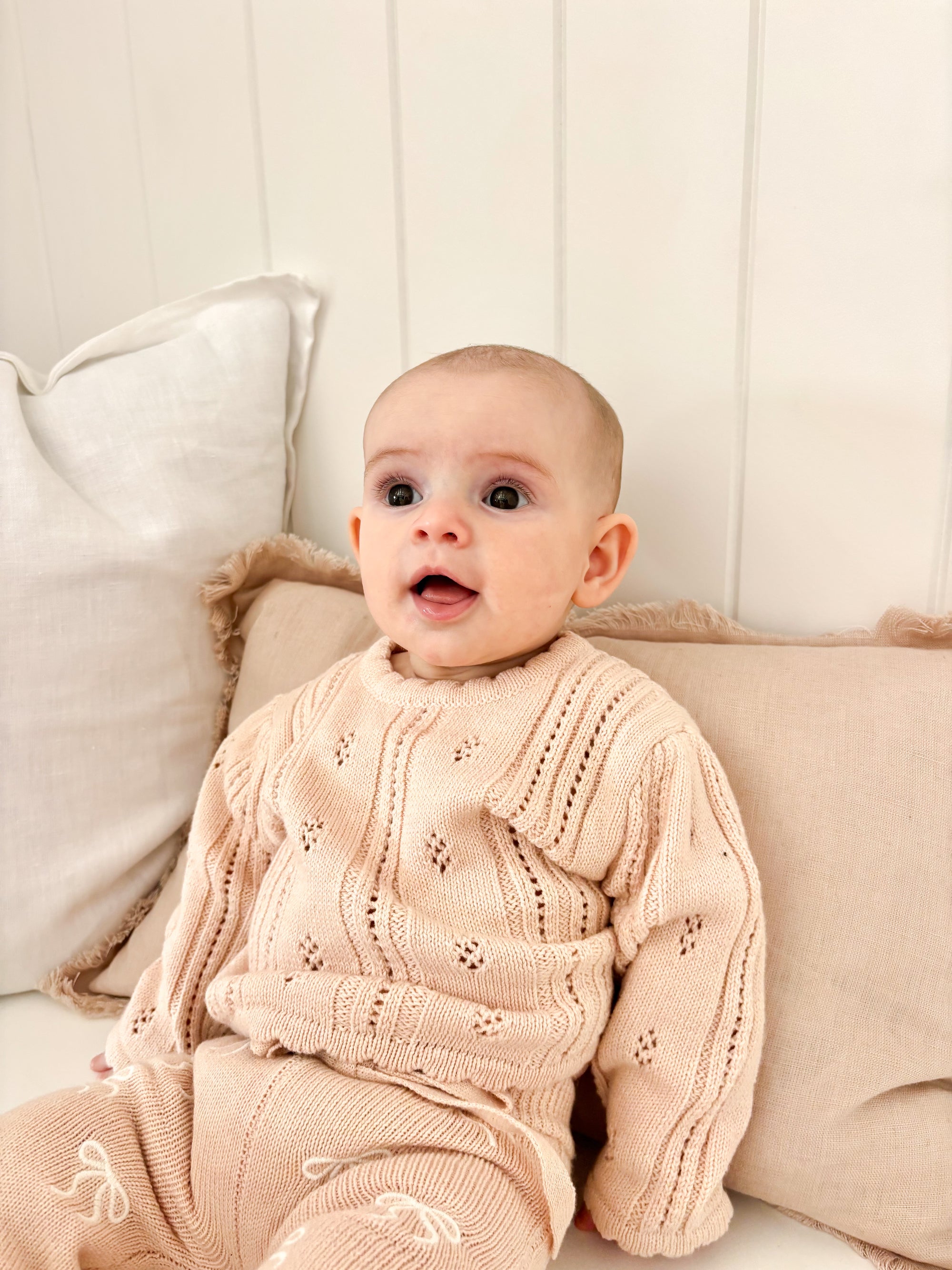 Margot Long Sleeve Sweater - Pink Lemonade