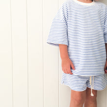 Load image into Gallery viewer, Kids Stripe Terry Set - Sky