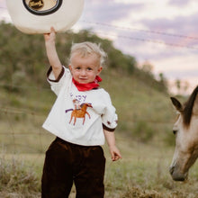 Load image into Gallery viewer, 'Howdy' Slouch Tee - Milk