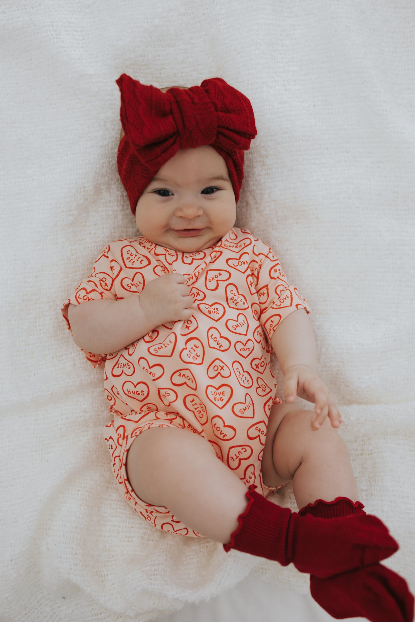 Red Frill Socks
