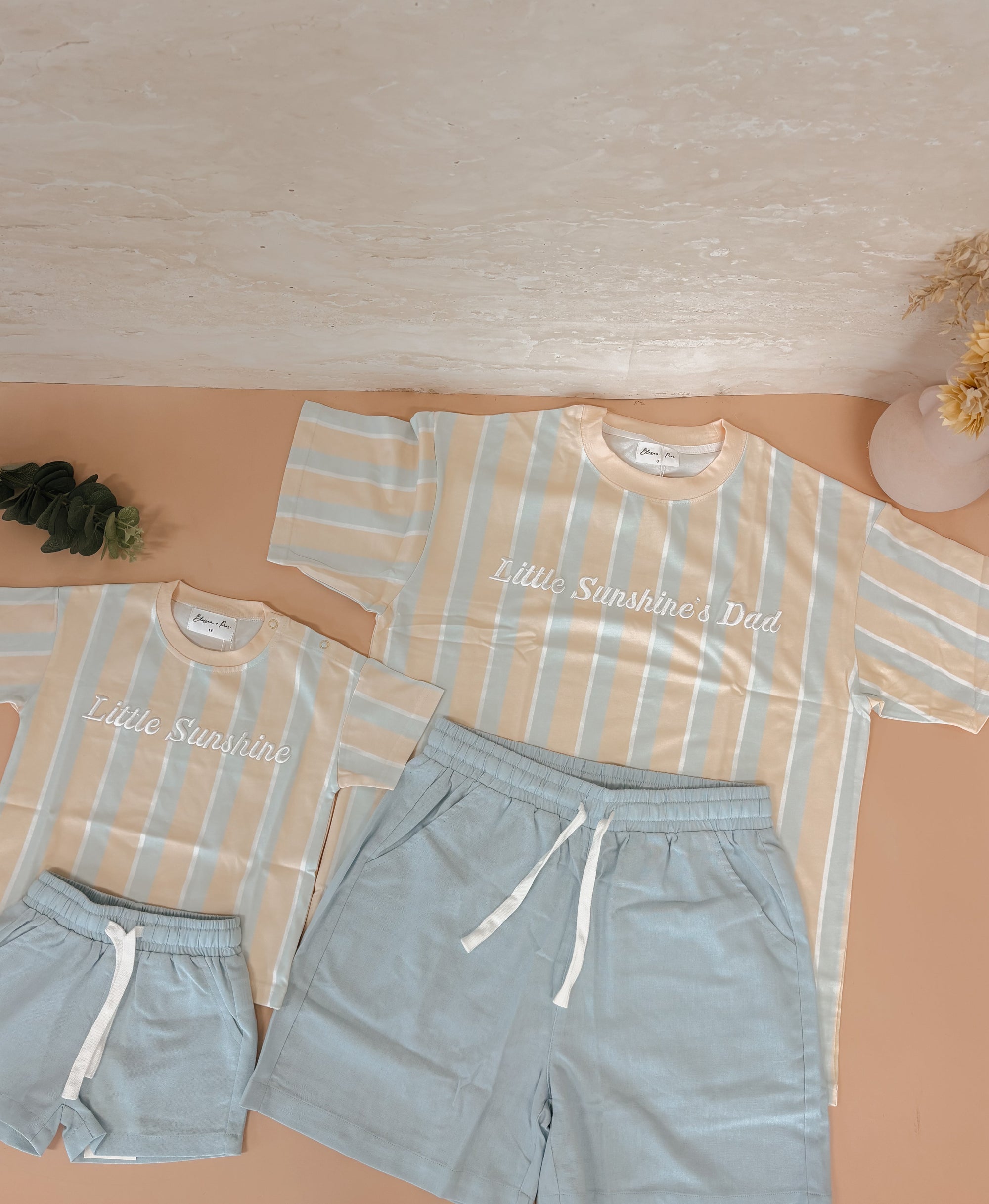 Kids Drawstring Shorts - Mist