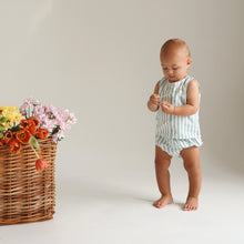Load image into Gallery viewer, The Flax Shirt - Sage Stripe