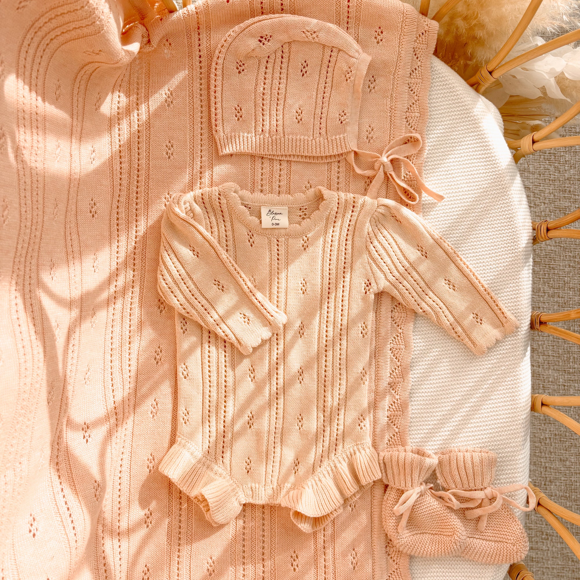 Margot Long Sleeve Frill Leg Romper - Pink Lemonade