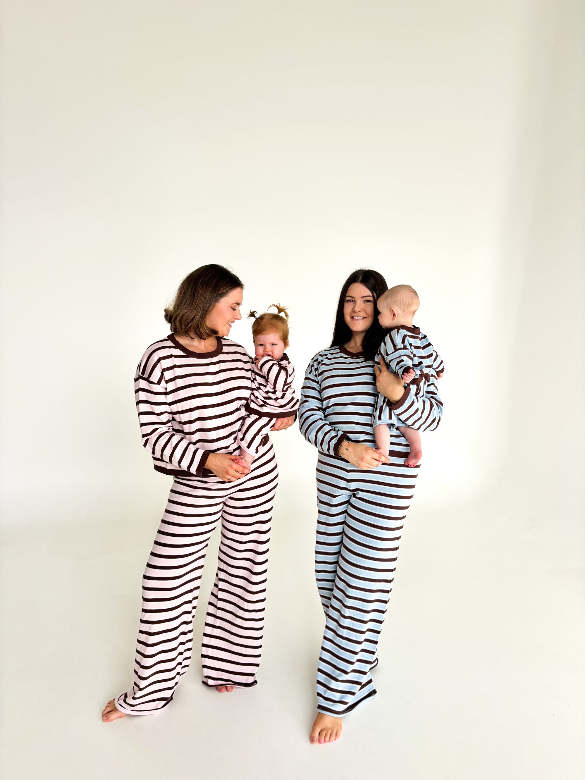 Ladies Mocha Blue Lounge Pants