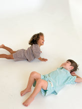 Load image into Gallery viewer, Kids Stripe Terry Set - Cocoa