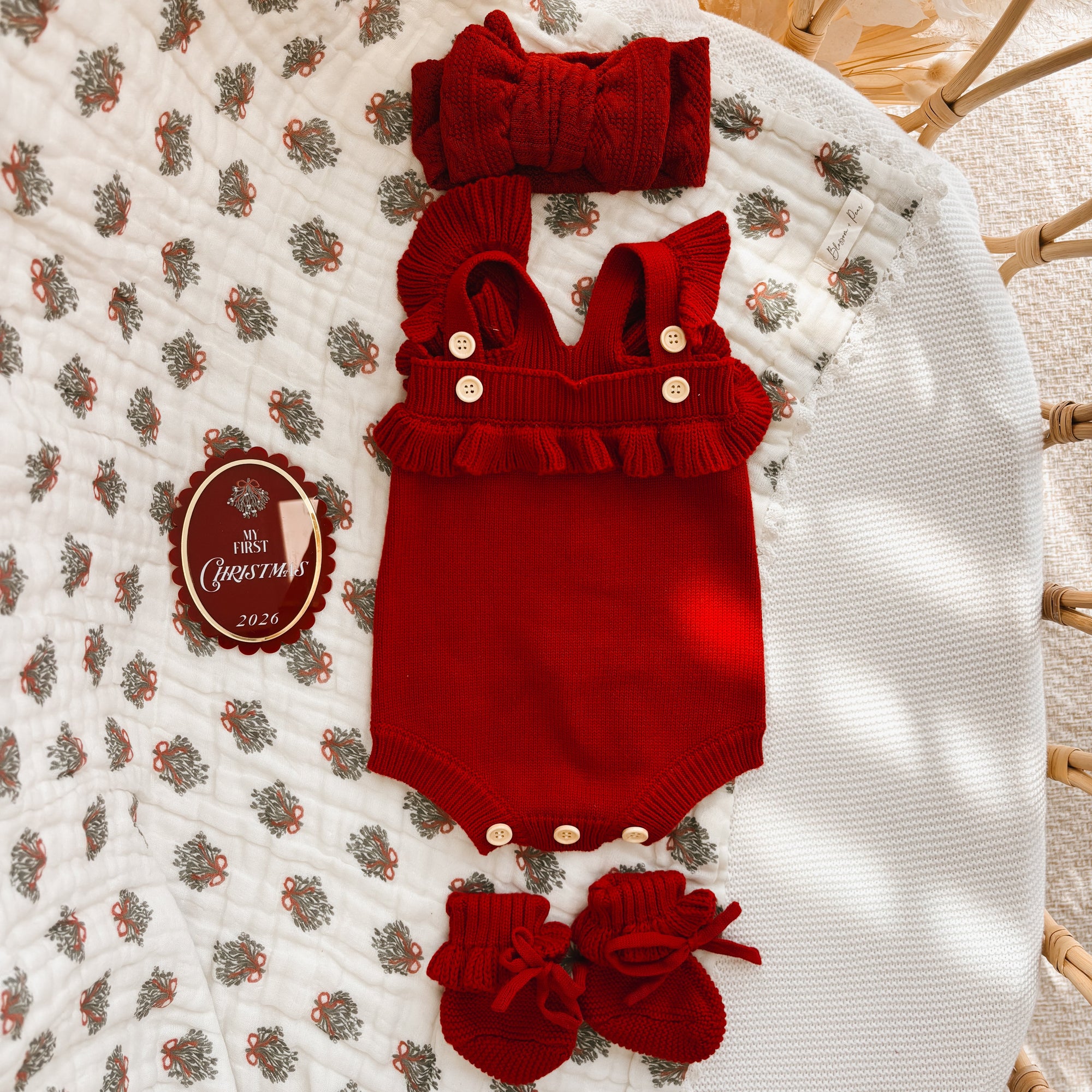 Singlet Frill Knit Romper