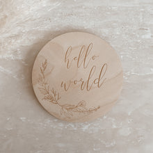 Load image into Gallery viewer, 15cm Wooden Announcement Plaque