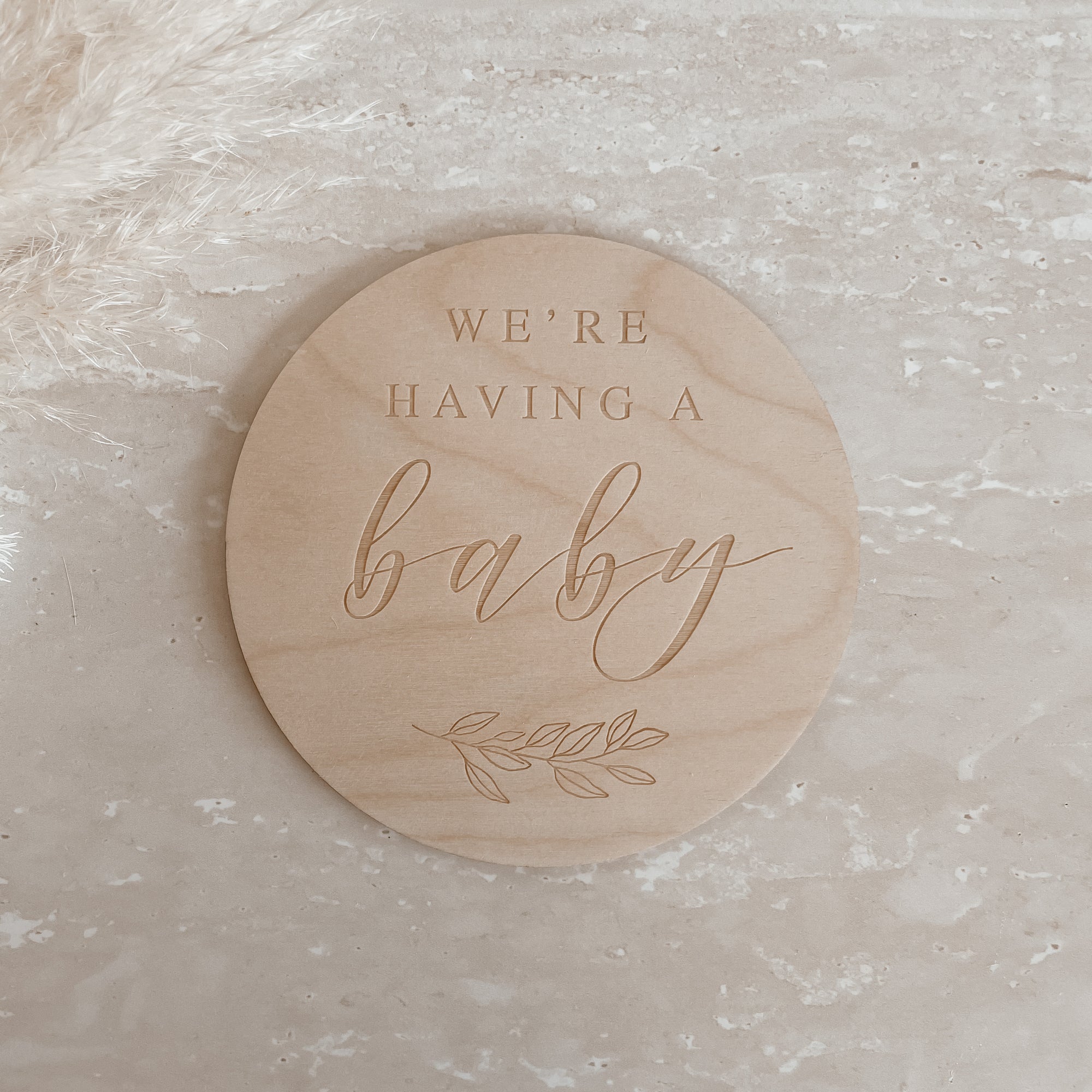15cm Wooden Announcement Plaque