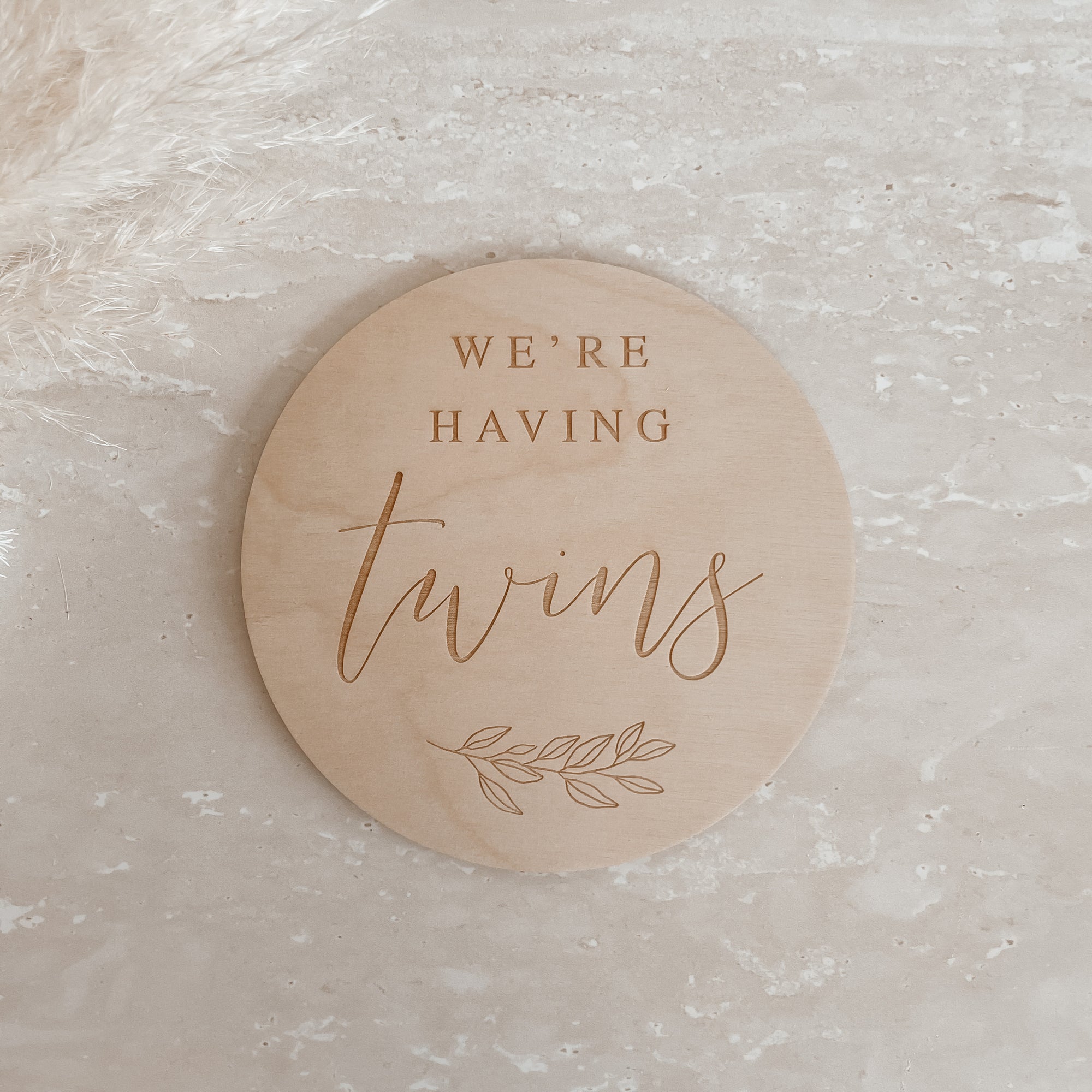 15cm Wooden Announcement Plaque