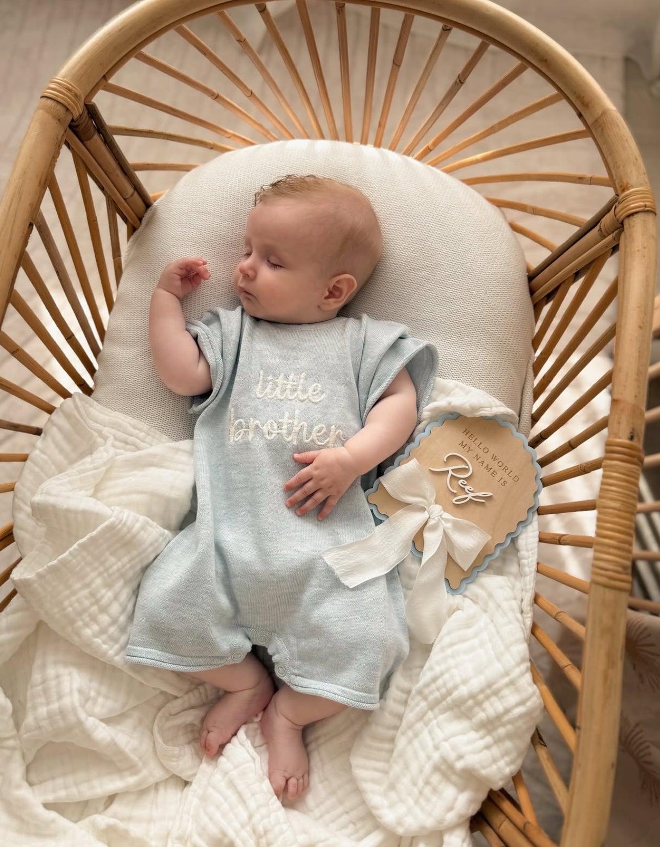 Heritage Muslin Blanket - Milk