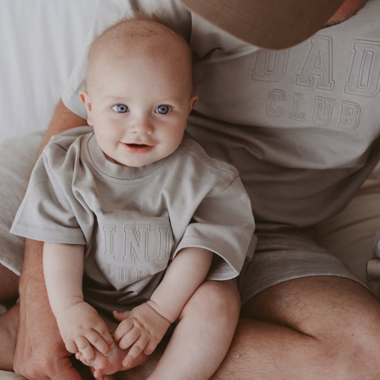 The 'Mini Club' Slouch Romper - Sea Salt