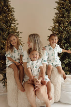 Load image into Gallery viewer, Kids Christmas PJs - Short Sleeve - Forest Nights