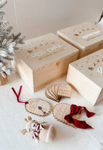 Load image into Gallery viewer, Wooden Personalised Christmas Keepsake Box (PRE ORDER EST. DISPATCH MID-OCTOBER)