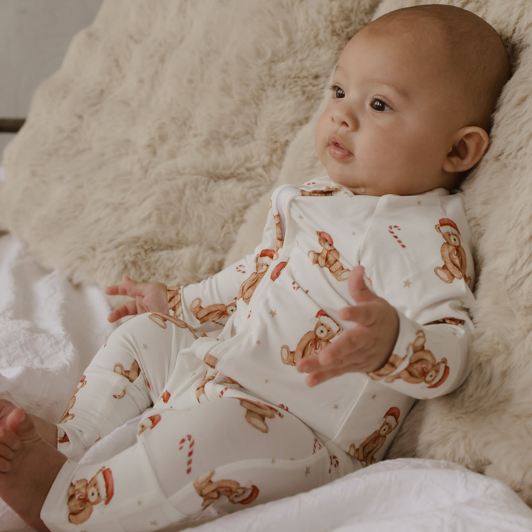 Long Sleeve Bamboo Growsuit - Theodore Bear - PRE ORDER DISPATCH OCTOBER