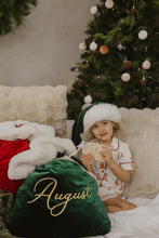 Load image into Gallery viewer, Velvet Santa Hat - Green - PRE ORDER DISPATCH SEPTEMBER