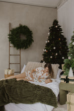 Load image into Gallery viewer, Short Sleeve Bamboo Growsuit - Christmas Trees