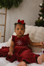Load image into Gallery viewer, Corduroy Christmas Dress - Burgundy
