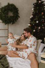 Load image into Gallery viewer, Short Sleeve Bamboo Growsuit - Christmas Trees